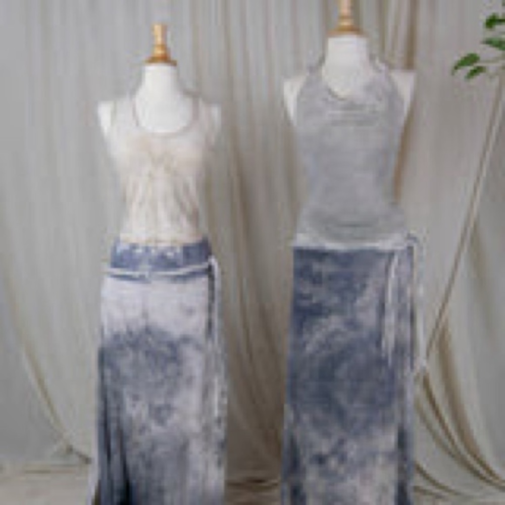 Sinew moon O&E Birdsong Maxi Skirt: Stealin' Hemp Thermal XS brand new